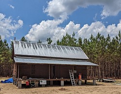 New metal roof installed